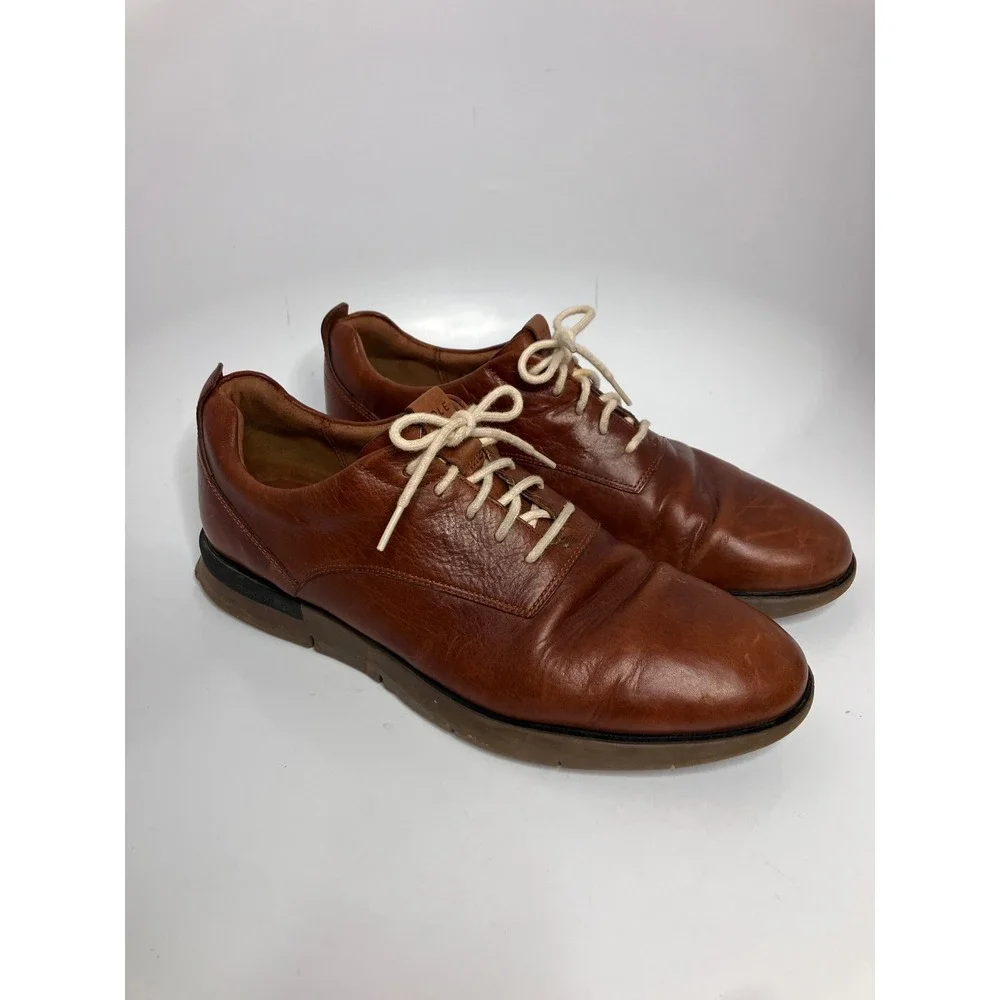 Cole Haan Grand.OS Oxfords Mens 12M Brown Good C26529 Leather Lace Up Shoes